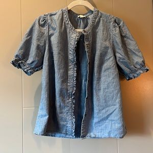 JCrew chambray shirt, size S
